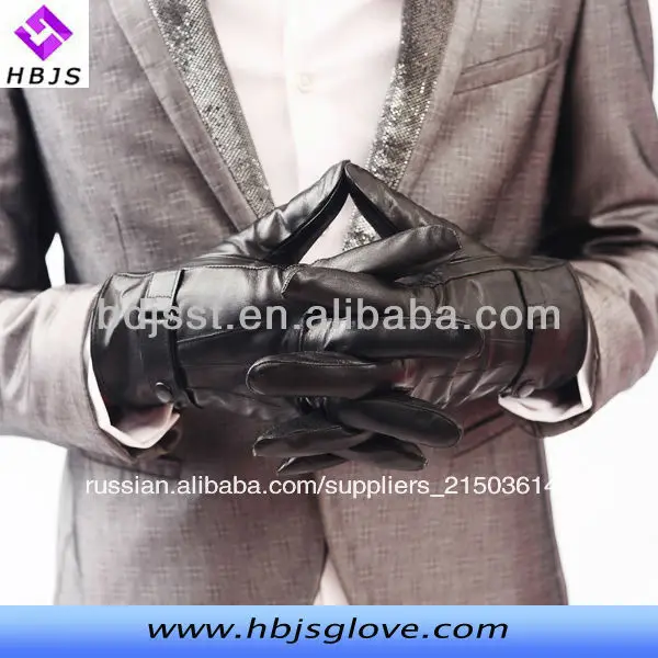 
мода тонкий человек кожаные перчатки завода 