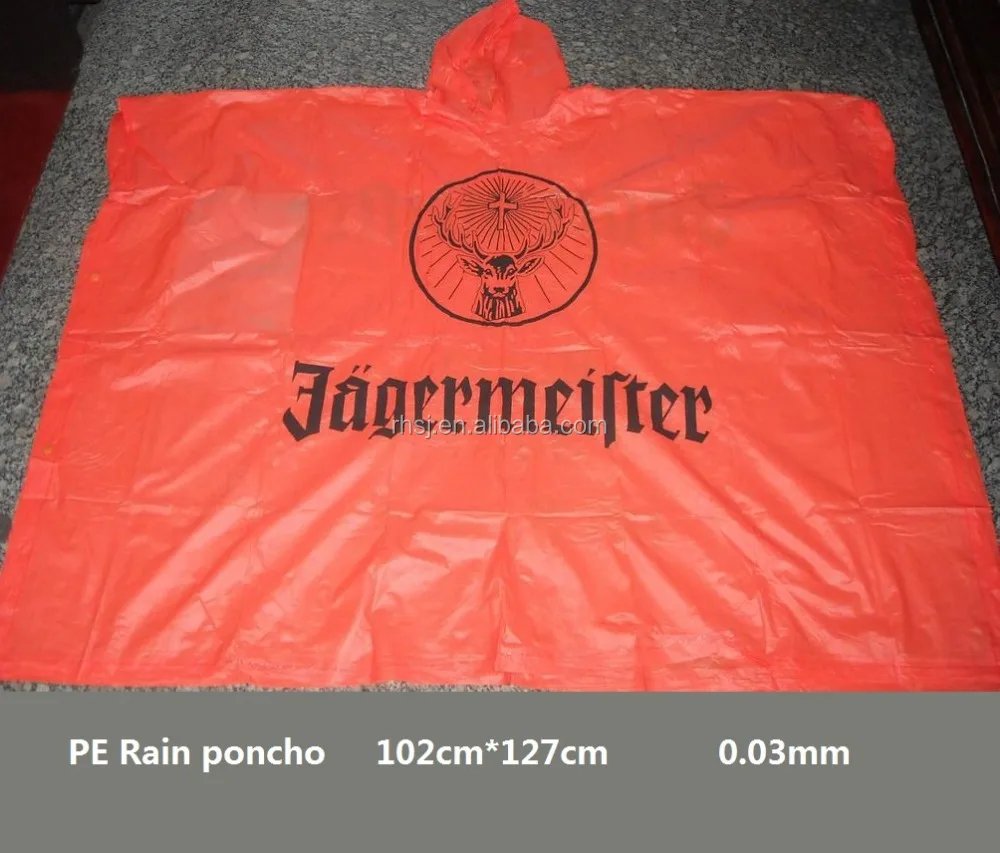 
Customized promo emergency poncho with LOGO 