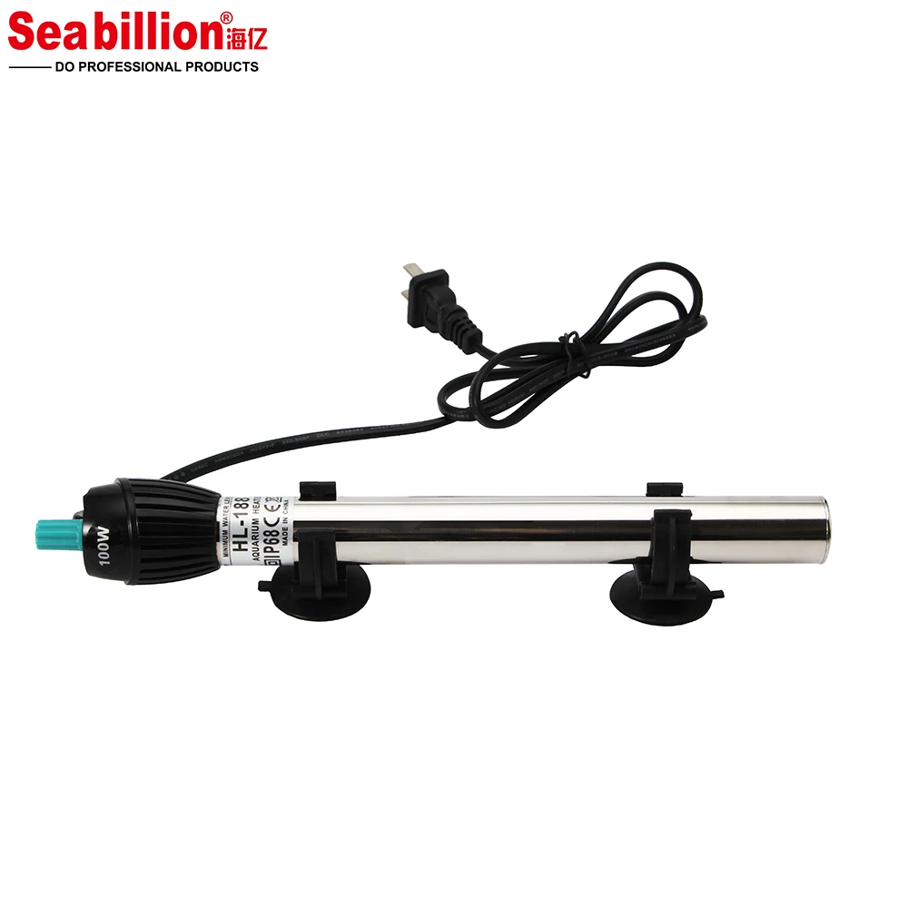 Seabillion HL-188 500 Watts Aquariums Stainless Steel High Power Heaters Aquarium & Accessories Fully Submersible Heater