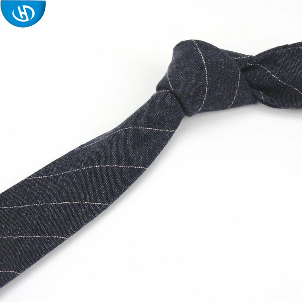  HS брендовые модные деловые хлопковые тонкие галстуки для мужчин в Китае