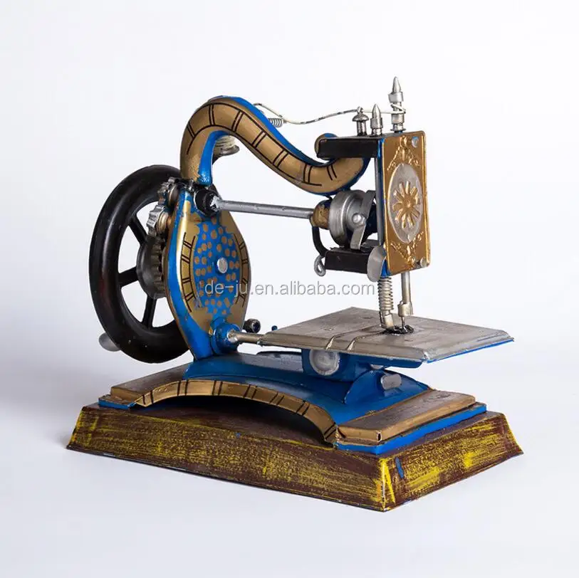 Hot Sale Home Decoration Lovely Cute Sewing Machine Creative Metal Decorate