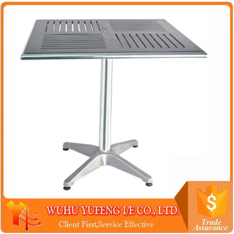 Aluminium table with folding mechanism MDF top