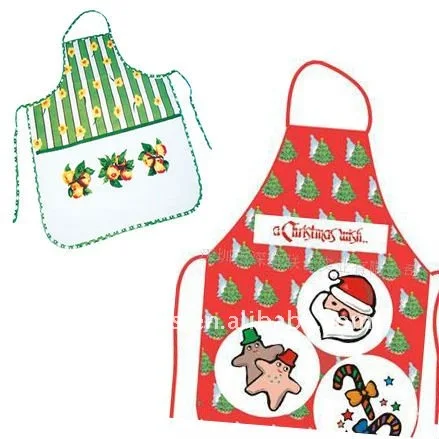 Custom Sizes Household Kitchen pvc aprons plastic apron funny apron with logo printed