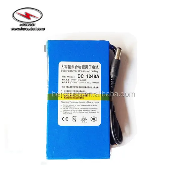 First Power 12V 4800mAh Lithium Polymer Battery DC Lipo Battery 11.1V 4800mAh for LED Board