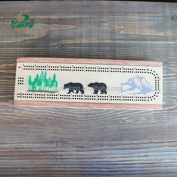 Professional factory kids adult gift score wooden cribbage set board game