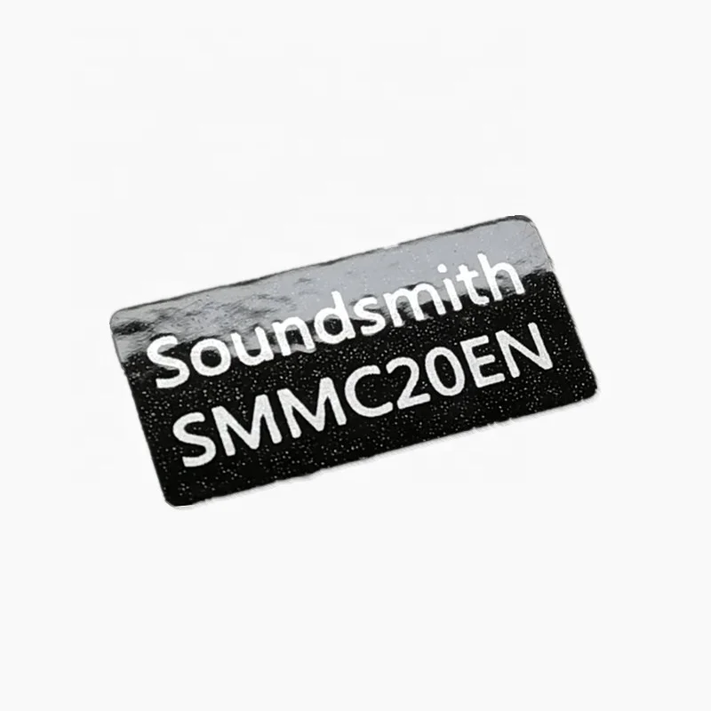 Custom Waterproof Brushed Vinyl 3M Adhesive Plastic label Sticker For mobile phone or data cable