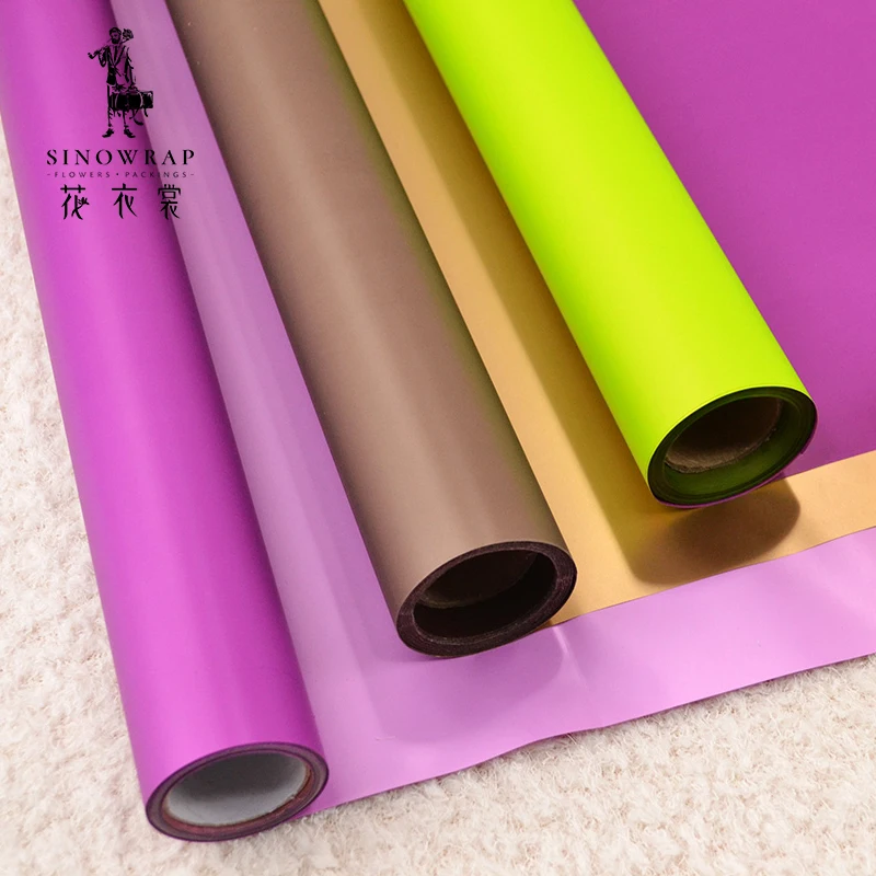 
florist supplies factory 2 sides 2 colours water resistant paper roll 