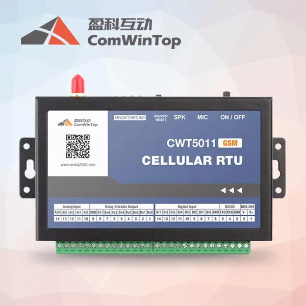  Шлюз CWT5018 4DI 8AI 2Do Rs485 Gsm Gprs 4g Ethernet Wi-Fi Modbus Rtu Tcp Mqtt M2M IoT gsm sms modbus rtu gateway support
