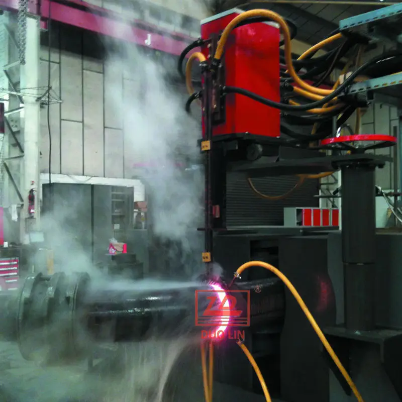 Induction pipe bending machine