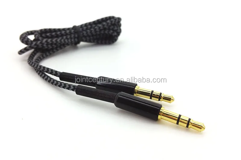 UNIQUE 3.5mm AUX Cable with Metal Shell for Car Audio Video Cables from China Professional Manufacturer