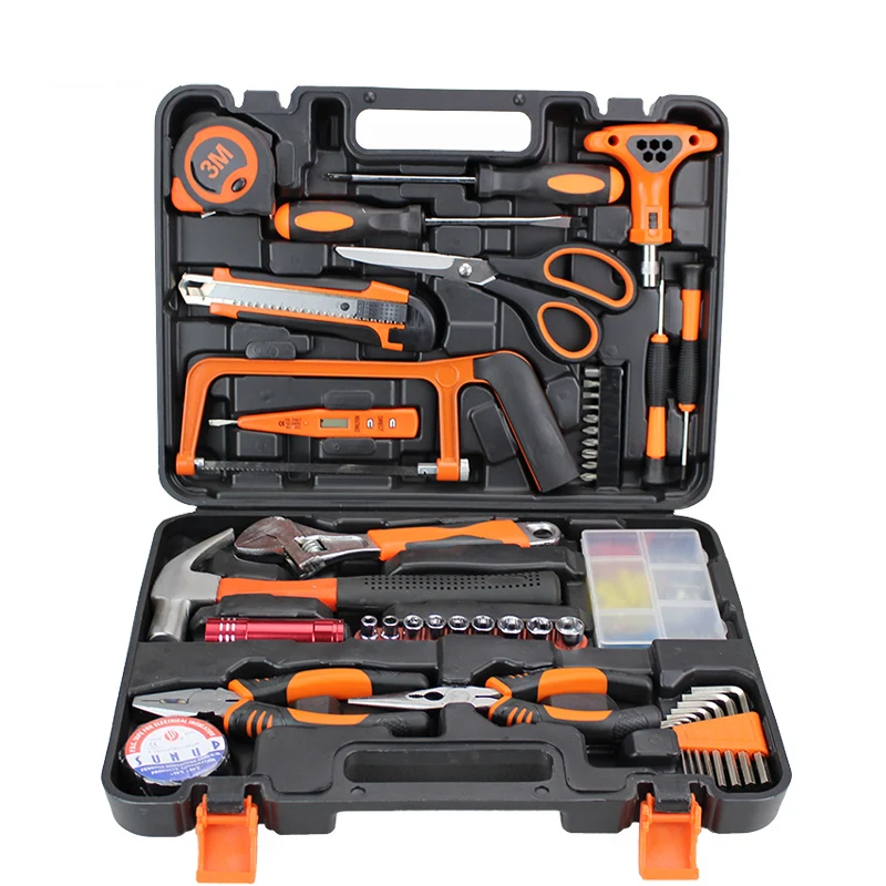 CTWIN 45pcs  Hand Tools Set For Household Hardware Repair Box Set Tools Combination Suit Maintenance Tool kit