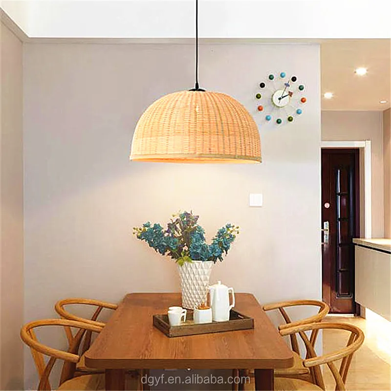 New Style Bamboo Lamp Shades  Custom Shape Custom Color Home Decor Modern lampshade bamboo weaving lamp cover