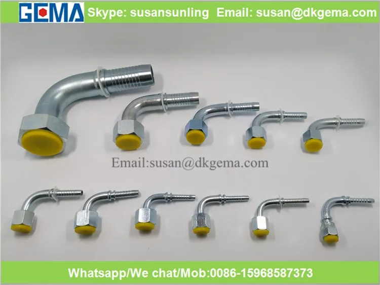 22291 Bsp Плоское Сиденье 90 градусов compresiion фитинг гидравлический шланг конце установки