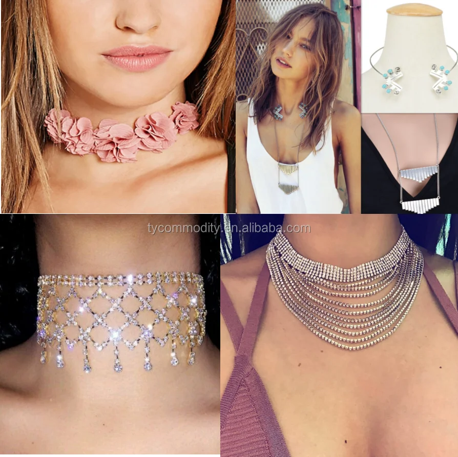 2017 Hot Choker Necklace Jewelry Fashion Crystal Chokers Trendy Jewelry