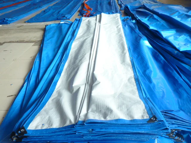 14X14 Mesh Blue Polythene Tarp for Garden Canopy