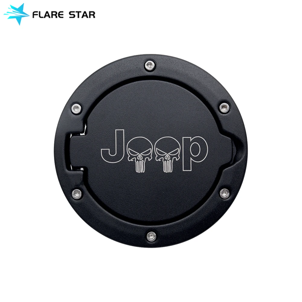 Fuel Filler Door Cover Gas Tank for JK, Off Road Car Accessories Oil Gas Petrol Fuel Tank Cover