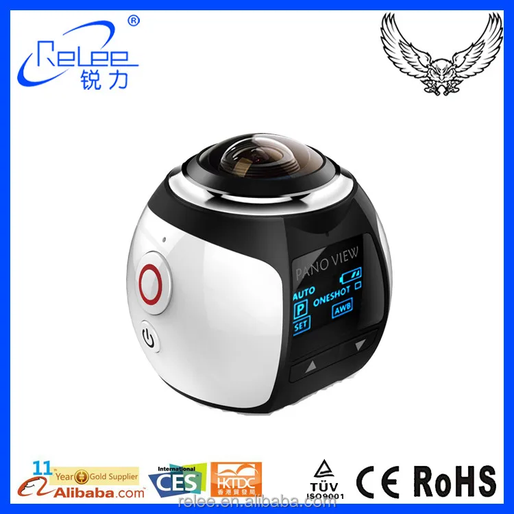 Новое Прибытие 360 Градусов Полный Просмотр H.264 wifi видео камера действий спорта