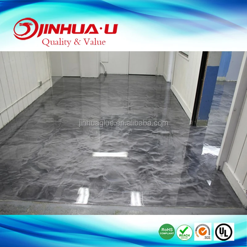 Modern Unique Style 2 Coponents DIY Color Pigments Metallic Epoxy Floor,Clear AB Coating