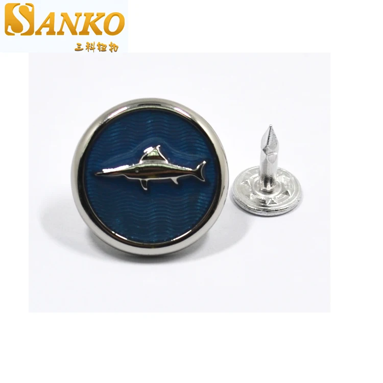 Аксессуары для одежды, металлическая эмалированная пуговица с тиснением, заклепка из джинсовой ткани под заказ