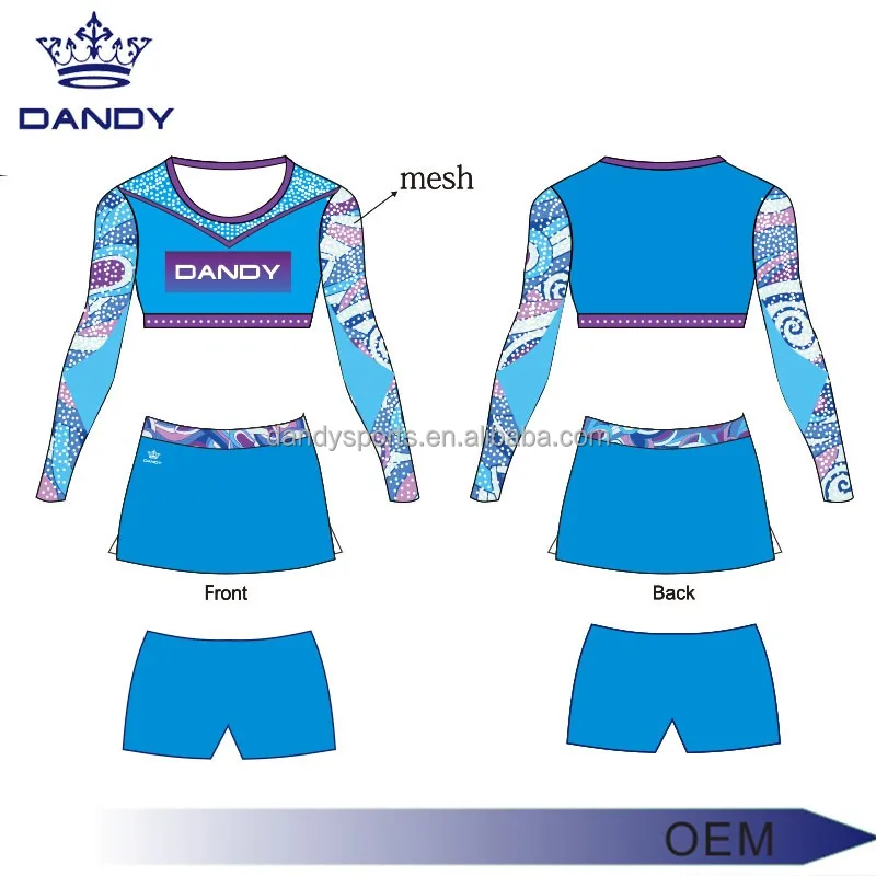 digital machine full sublimation youth cheer top fitness sports cheerleading uniforms