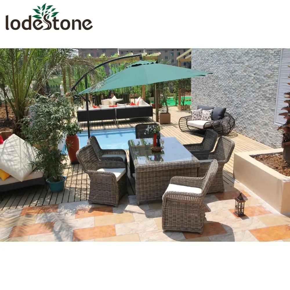 Round wicker rattan dining table and chair hd designs outdoor furniture