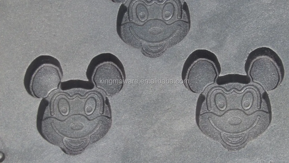 Automatic Commercial Electric Mickey Mouse Waffle Iron_cast Iron Maker
