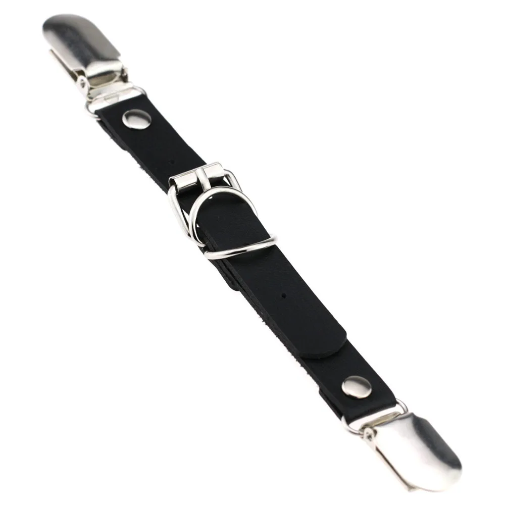 
Punk Women Sexy Leather Adjustable Leg Stockings Garter Duckbill Garter Belt Clip 