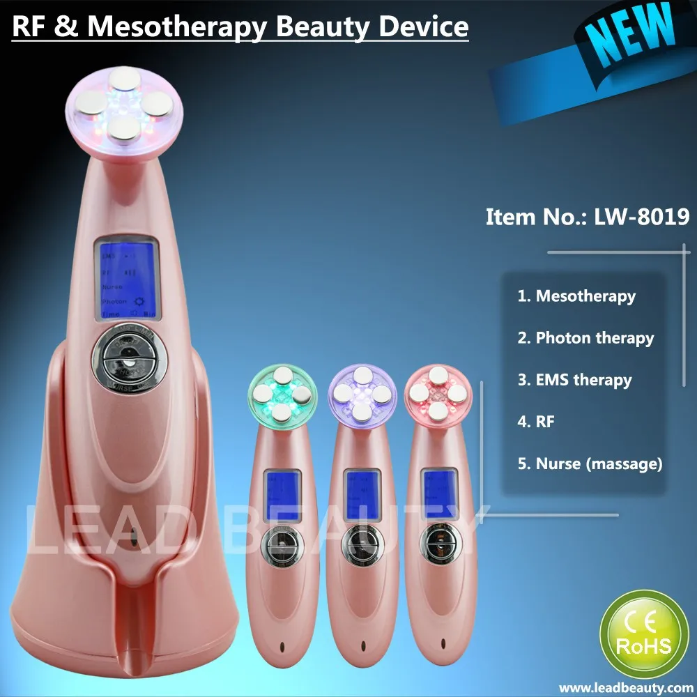 Радиочастотный лица машина с фотон EMS и мезотерапия функции для ухода за