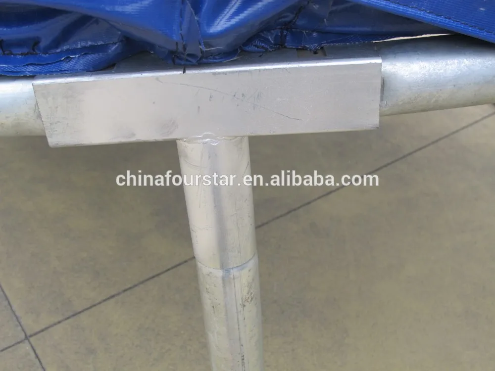 big outdoor square trampolines with safety net