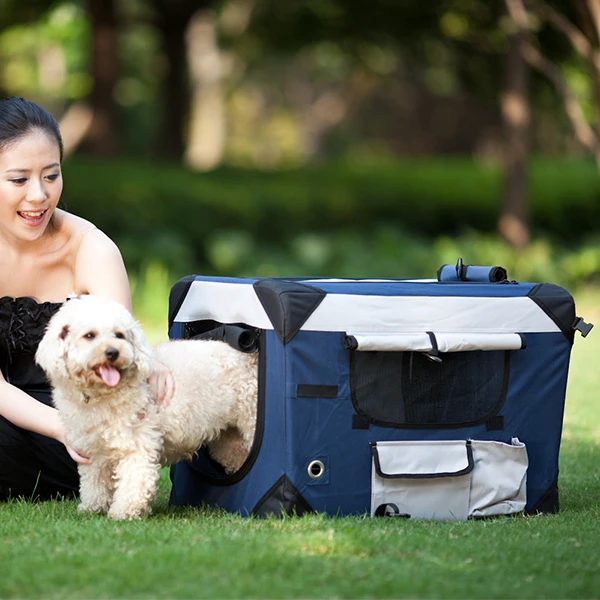 Popular pet soft crate large dog cage