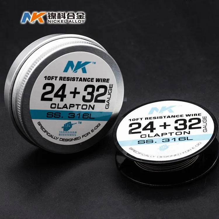 
NK ecig premade coil nichrome ss alien clapton wire for vaping 