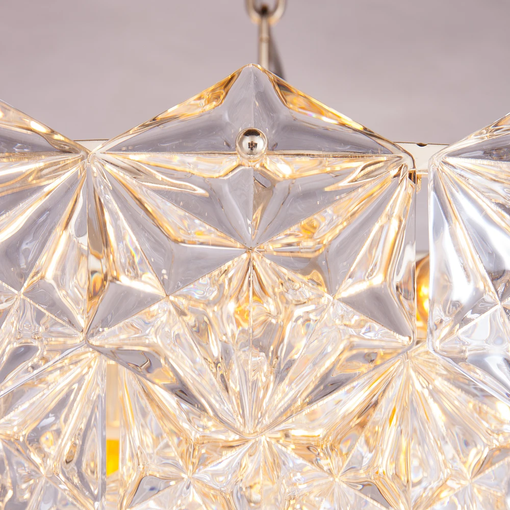 Современный хрустальный подвесной светильник в форме снега