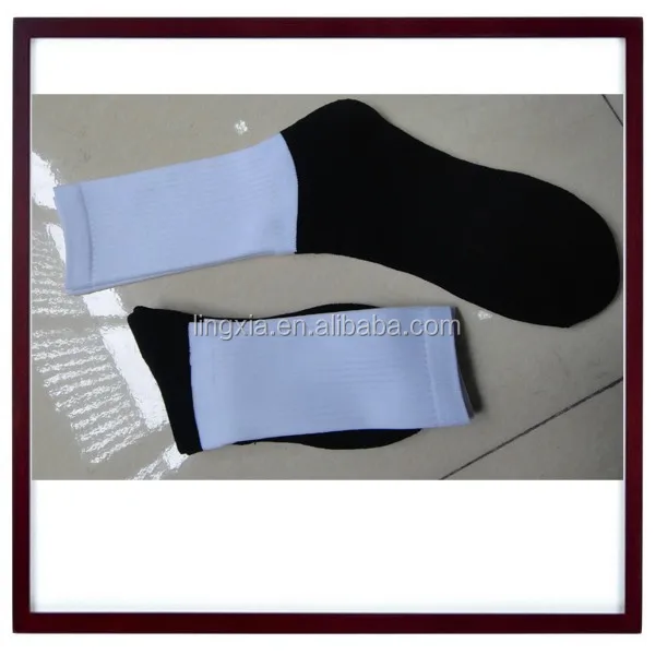 Взрослые белые носки из полиэстера для сублимации, белые пустые носки из полиэстера, оптовая продажа носков из полиэстера для сублимации