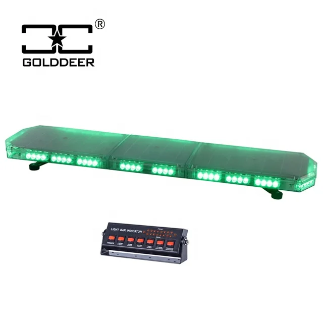 Super thin Green Ambulance Strobe Light bar Emergency LED warning lightbar with CE (TBD07526)