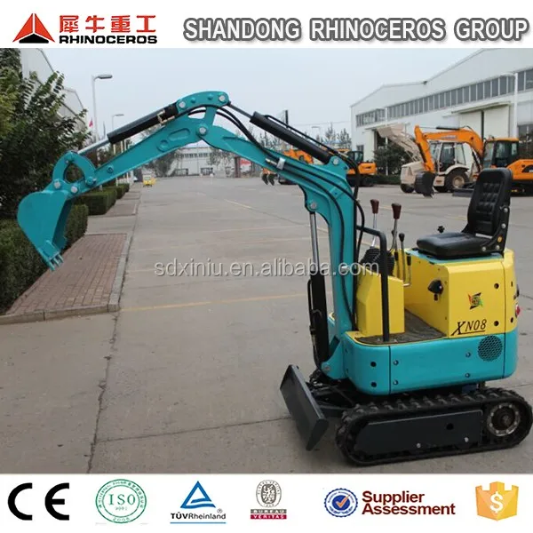 Garden Farm Mini skid track Excavator loader,0.8 ton crawler hydraulic digger for garden