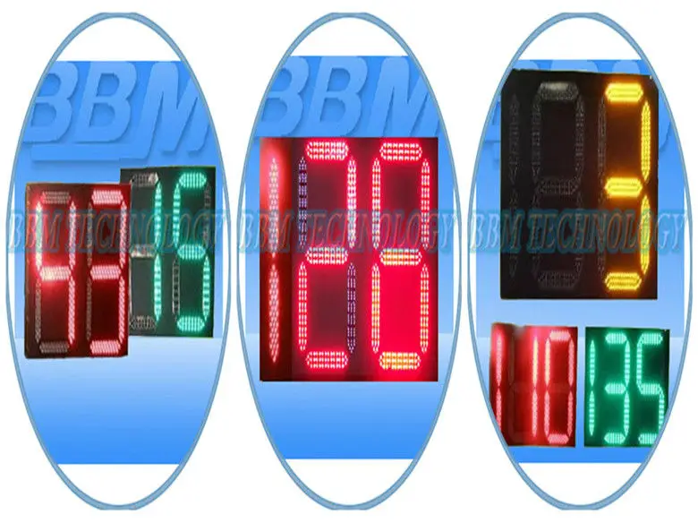 large size RG 2 digit led traffic countdown meter