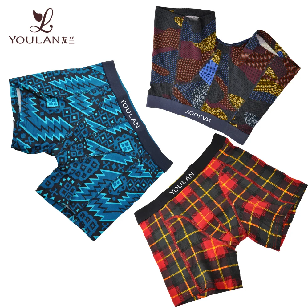 Wholesale Cotton Custom High Waist Men Boxer Underwear