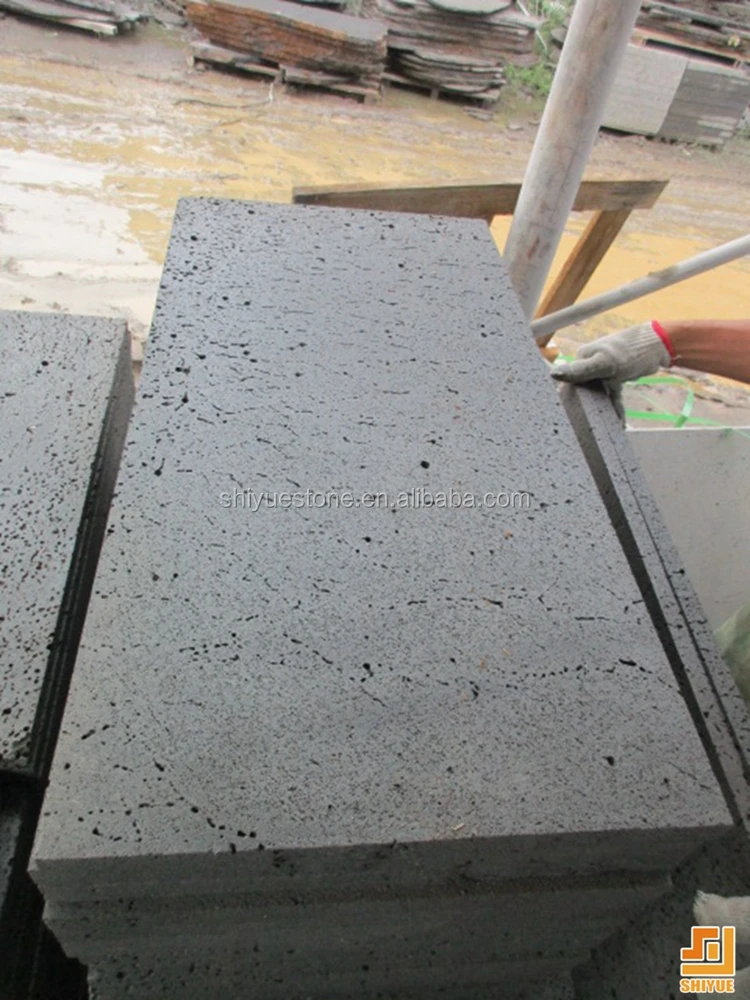 Hainan grey basalt volcanic stone lava stone tile