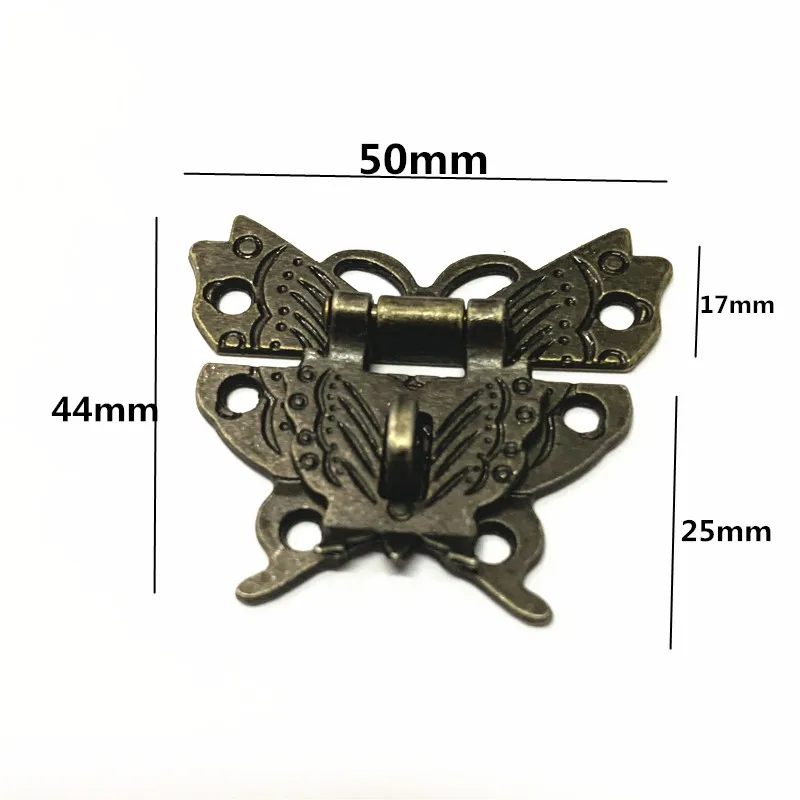 China Supply Antique Bronze Safe Retro Metal Lock For Wooden Packing Box