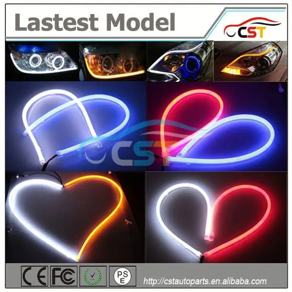 новый продукт 36 месяц гарантии лучшего качества гибкие светодиодные дрл, автомобиль светодиодные дневные ходовые огни