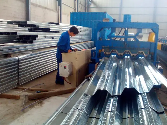 Galvanized steel floor decking sheet gi concrete steel floor decking for building materials