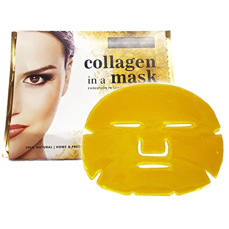 Wholesale Skin Care Private Label 24K Gold Gel Bio Collagen Crystal Facial Mask Sheet Patch Face Mask Beauty