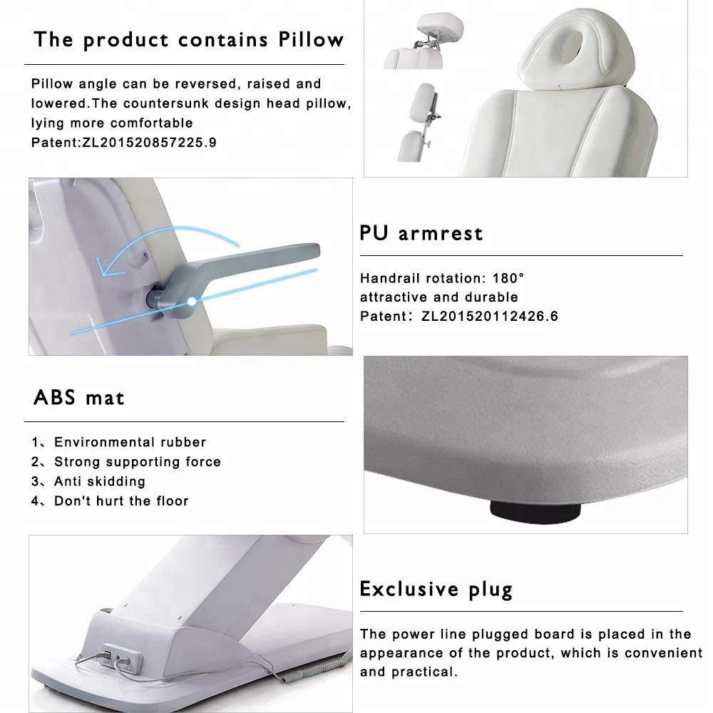 
Electric Beauty Massage Tables & Beds Facial Bed Beauty Salon Furniture Massage Bed 