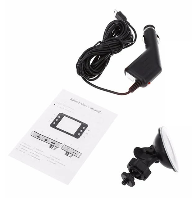 
2.7 Inch Car DVR Camera Video Dash Cam Dual LED Night Vision Video Car Camera K6000 