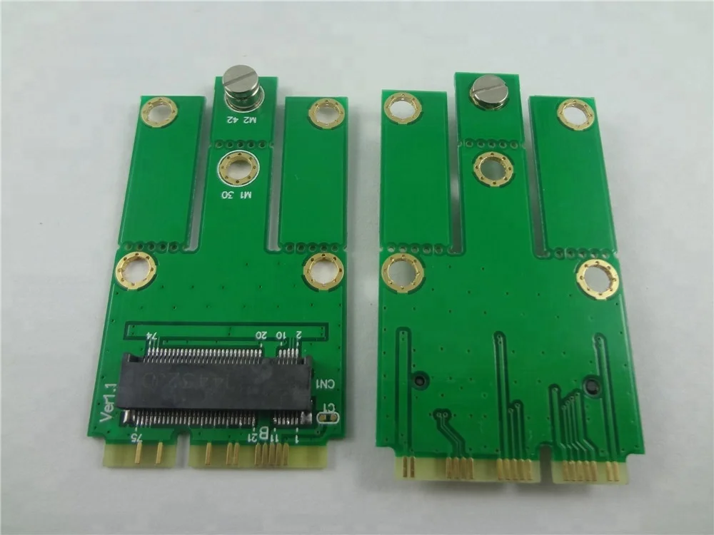 
For Wifi/Wlan + Bluetooth card sminiPCI express to M.2 (NGFF) (USB) Adapter 