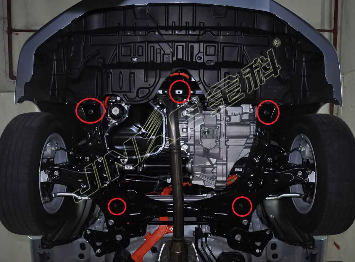 JINKE Polymers Alloy steel engine protection pan for PEUGEOT 307/308