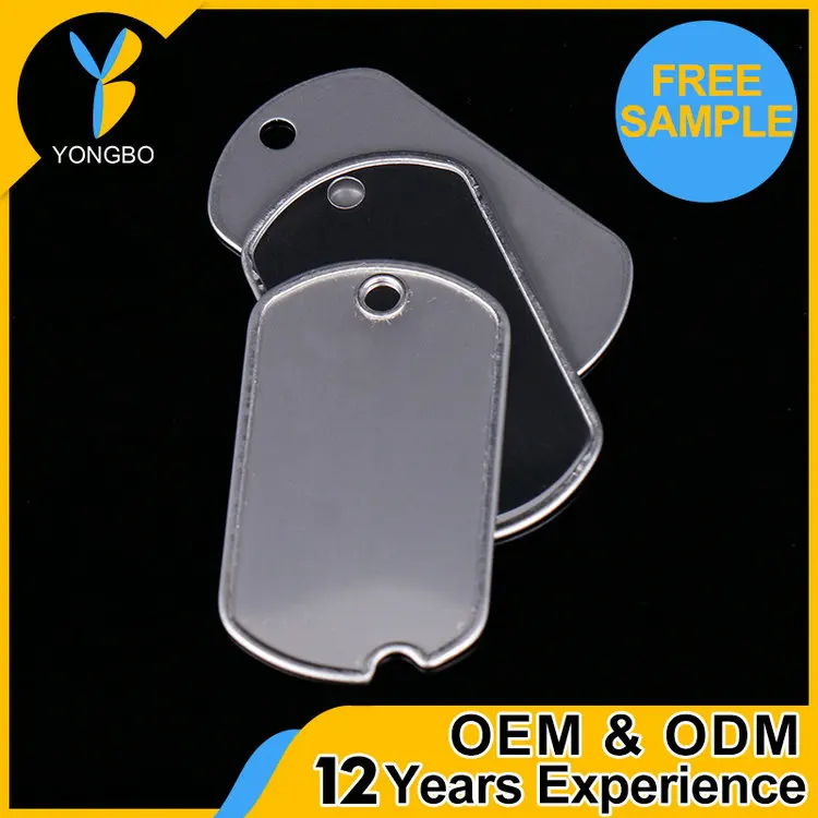 China Supplier black metal dog tag oem private label available