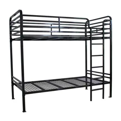 High quality metal pipe  decker bunk bed with desk for sale