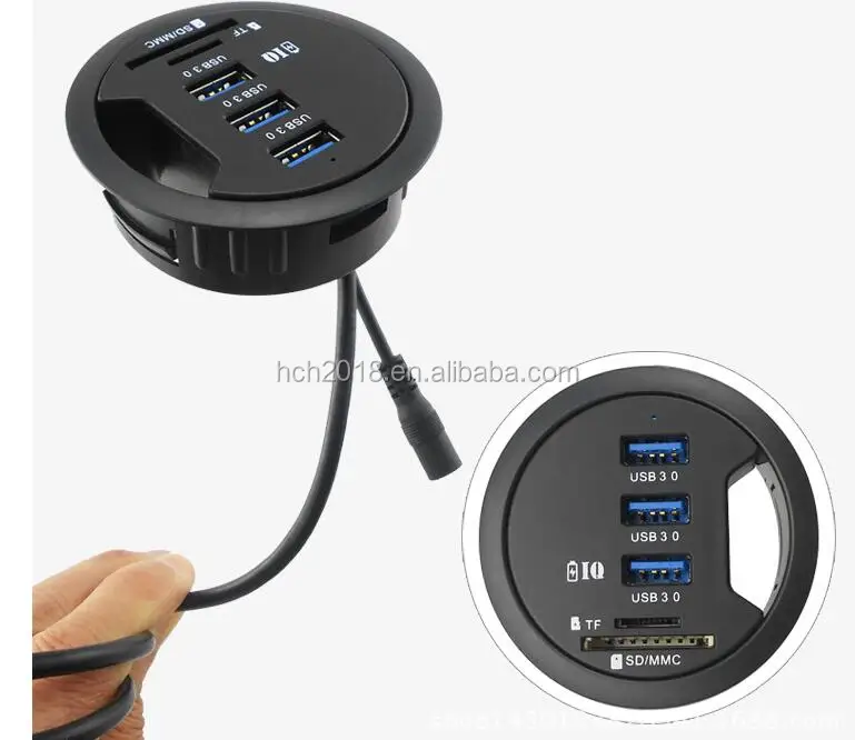 dustproof desk USB cable grommet