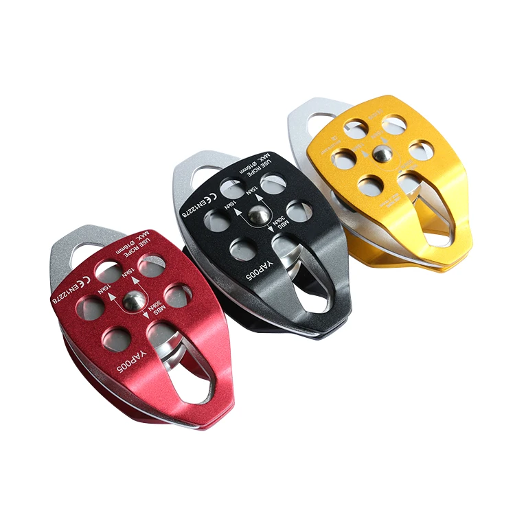 Custom anodized stainless steel  big double wheel pulley
